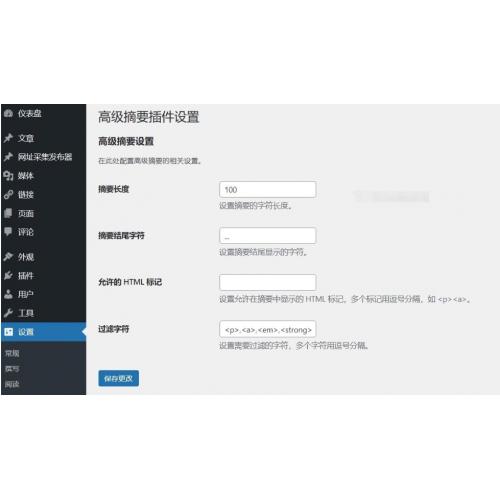 WordPress文章摘要插件精准自定义显示